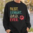 Best Armant Dad Ever Vintage Father Dog Lover Sweatshirt Gifts for Him