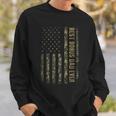 Best Bonus Dad Ever Camouflage American Flag Fathers Day Sweatshirt Gifts for Him