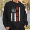 Best Dad Ever With Us Flag American Fathers Day Sweatshirt Gifts for Him