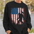 Bigfoot 4Th Of July Bald Eagle American Usa Flag Patriotic Sweatshirt Gifts for Him