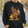 Bigfoot Turkey Pumpkin Thanksgiving Day Boys Men Sweatshirt Gifts for Him