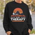 Bikejöring Is My Therapy Dog Training Sweatshirt Gifts for Him