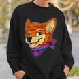 Bisexual Fursona Furry Fox Gay Rights Pride Week Sweatshirt Gifts for Him