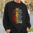 Black Father Leader King Melanin Men African Fathers Day Sweatshirt Gifts for Him