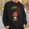 Black Girl Junenth 1865 Kids Toddlers Celebration Sweatshirt Gifts for Him