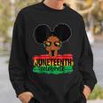 Black Girl Kid Junenth Celebrate Indepedence Day Sweatshirt Gifts for Him