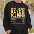Black King Junenth 1865 Independence Day Black Pride Men Sweatshirt Gifts for Him