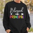 Blessed Principal Back To School Principal Appreciation Sweatshirt Gifts for Him
