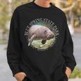 Blue Spring State Park Orange City Florida Mana Sea Cow Sweatshirt Gifts for Him