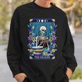 Book Lover Tarot Card The Reader Mystic Funny Skeleton Tarot Funny Gifts Sweatshirt Gifts for Him