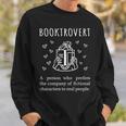 Booktrovert Definition Book Introvert Bookworm Librarian Definition Funny Gifts Sweatshirt Gifts for Him