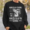 Born To Go Fishing Bass Fish Fisherman Boy Kid Fishing Sweatshirt Gifts for Him