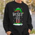 The Bossy Elf Christmas Family Matching Xmas Group Sweatshirt Gifts for Him