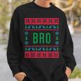 Bro Ugly Christmas Sweater Pjs Matching Family Pajamas Sweatshirt Gifts for Him