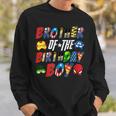 Brother Of The Superhero Birthday Boy Super Hero Family Sweatshirt Gifts for Him
