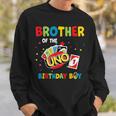 Brother Of The Uno Birthday Boy Uno Birthday Boy Sweatshirt Gifts for Him
