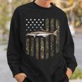 Camo American Flag Cobia Fishing 4Th Of July Sweatshirt Gifts for Him