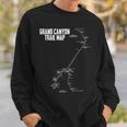 Camp Grand Canyon National Park Trail Map Camping Hiking Sweatshirt Gifts for Him