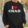 Chad I Heart Chad I Love Chad Sweatshirt Gifts for Him