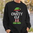 Chatty Elf Family Matching Group Christmas Sweatshirt Gifts for Him