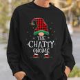 The Chatty Gnome Xmas Family Matching Plaid Christmas Gnomes Sweatshirt Gifts for Him