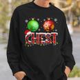 Chestnuts Matching Couples Christmas Lights Nuts Chest Sweatshirt Gifts for Him