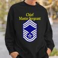Chief Master Sergeant Air Force Rank Insignia Sweatshirt Gifts for Him