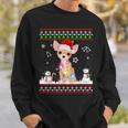 Chihuahua Christmas Dog Light Ugly Sweater Short Sleeve Sweatshirt Gifts for Him