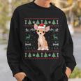 Chihuahua Ugly Christmas Sweater Santa Dog Lover Sweatshirt Gifts for Him