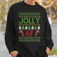 Christmas Jolly Af Ugly Sweater Xmas For Vacation Sweatshirt Gifts for Him