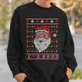 Christmas Let's Go Brandon Santa Claus Ugly Sweater Sweatshirt Gifts for Him