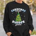 Christmas Scrubs Rubber Gloves Scrub Top Cute Tree Lights Sweatshirt Gifts for Him