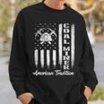 Coal Miner - Usa Flag Patriotic Underground Mining Laborer Sweatshirt Gifts for Him