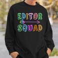 Content Editing Staff Team Yearbook Crew Author Editor Squad Sweatshirt Gifts for Him