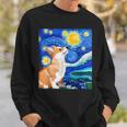 Corgi Starry Night Art Dog Art Corgi Owner Corgi Sweatshirt Gifts for Him