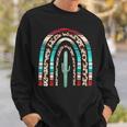 Country Cowgirl Texas Women Rainbow Cactus Sweatshirt Gifts for Him