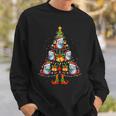 Crabeater Seal Santa Hat Christmas Tree Light Xmas Pajama Sweatshirt Gifts for Him