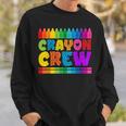 Crayon Crew Coloring Artistic Drawing Color Sweatshirt Gifts for Him