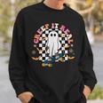 Creep It Real Skateboarder Ghost Vintage Retro Halloween IT Funny Gifts Sweatshirt Gifts for Him