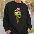 Creepy Skulls Icecream Horror Colorful Halloween Halloween Sweatshirt Gifts for Him