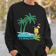 Curacao Palms Cocktail Caribbean Beach Island Souvenir Gift Curacao Funny Gifts Sweatshirt Gifts for Him