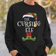 Cursing Elf Family Matching Christmas Group Rude Sweatshirt Gifts for Him