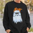 Cute Ghost With Glasses And Bandana Sweatshirt Gifts for Him