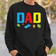 Dad Master Builder Building Bricks Blocks Family Set Parents Sweatshirt Gifts for Him