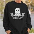 Dead Lift Ghost Halloween Ghost Gym Weightlifting Fitness Sweatshirt Gifts for Him