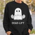 Deadlift Halloween Ghost Weight Lifting Workout Sweatshirt Gifts for Him