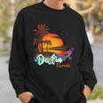 Destin Florida Beach Summer Vacation Palm Trees Sunset Men Florida Gifts & Merchandise Funny Gifts Sweatshirt Gifts for Him