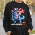 Dinosaur 4Th Of July Kids Boys Men AmerisaurusRex Funny Sweatshirt Gifts for Him