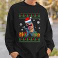Dinosaur Lovers Dinosaur Santa Hat Ugly Christmas Sweater Sweatshirt Gifts for Him