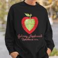 Distressed Johnny Appleseed Apple Tree Farmer Orchard Sweatshirt Gifts for Him